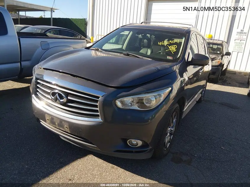 2013 INFINITI JX VIN 5N1AL0MM5DC353634 — фото 2