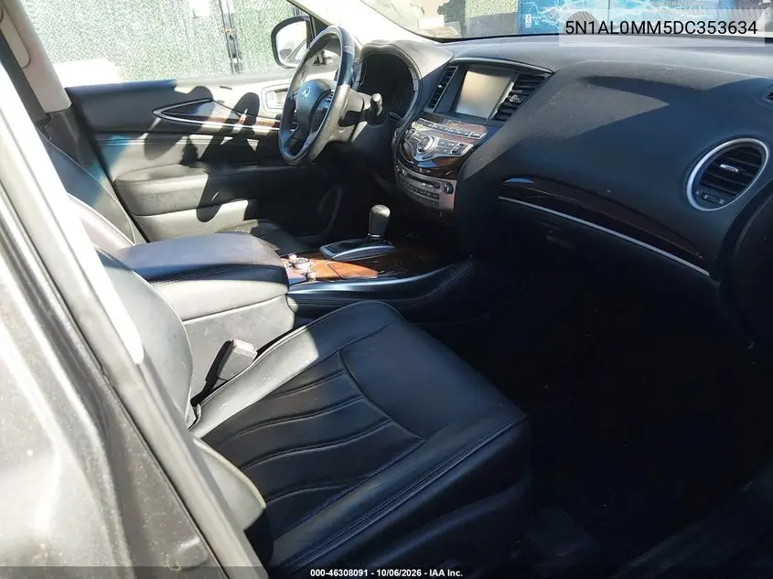 2013 INFINITI JX VIN 5N1AL0MM5DC353634 — фото 5