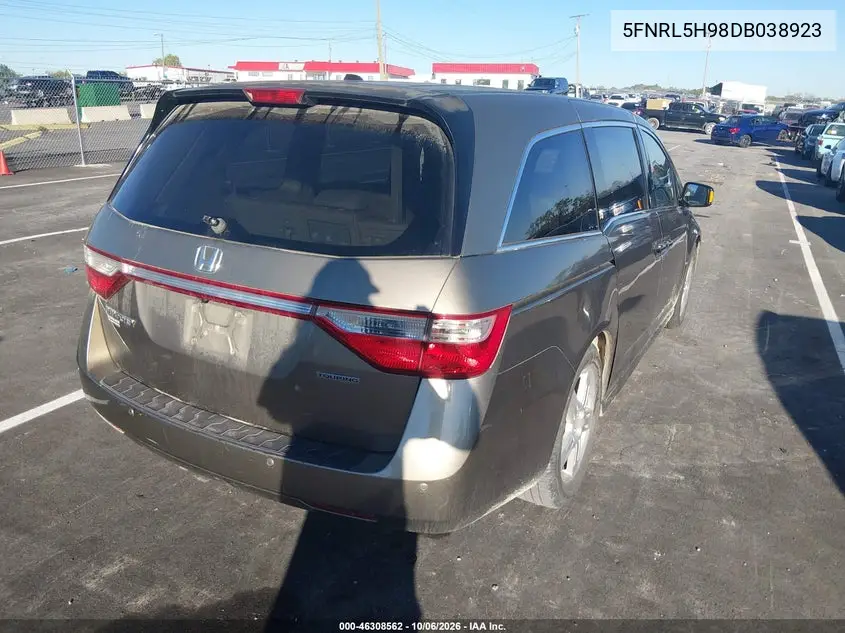 2013 HONDA ODYSSEY VIN 5FNRL5H98DB038923 — фото 4