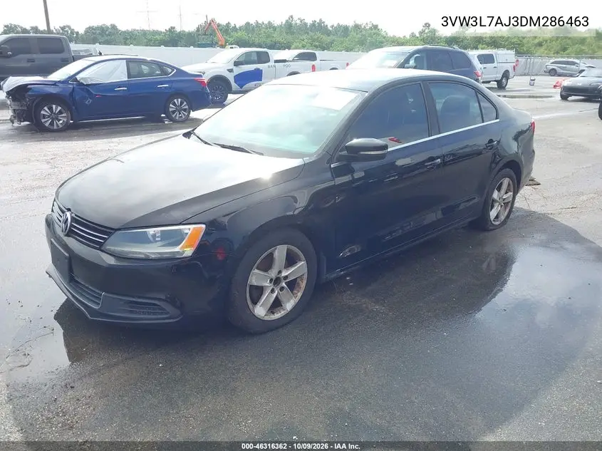 2013 VOLKSWAGEN JETTA VIN 3VW3L7AJ3DM286463 — фото 2