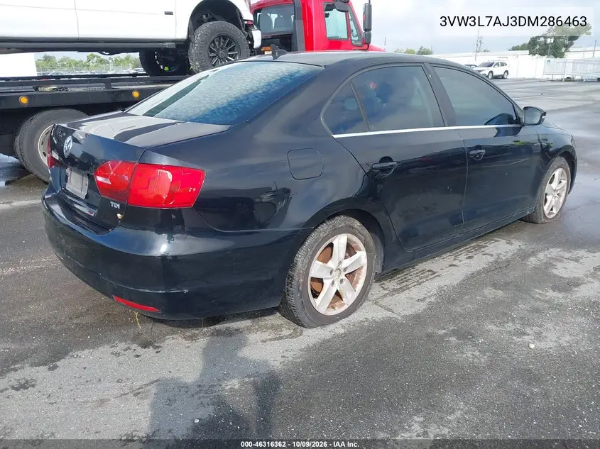 2013 VOLKSWAGEN JETTA VIN 3VW3L7AJ3DM286463 — фото 4