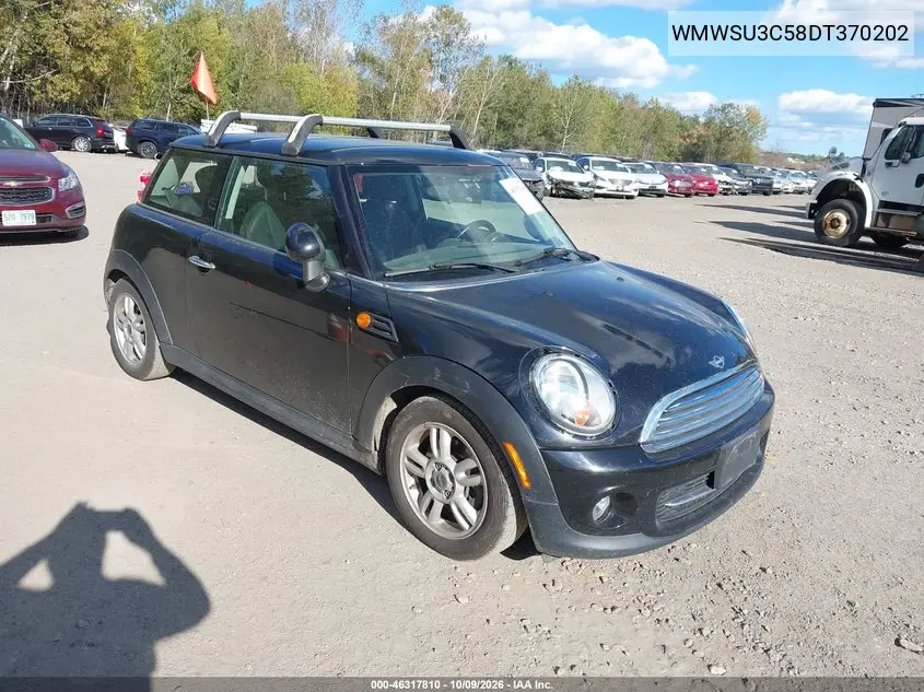 MINI HARD TOP 2013, VIN WMWSU3C58DT370202