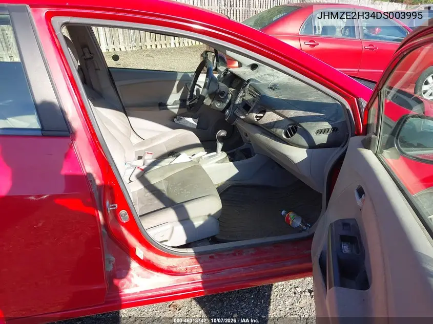 2013 HONDA INSIGHT VIN JHMZE2H34DS003995 — фото 5