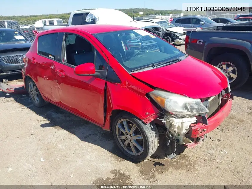 TOYOTA YARIS 2013, VIN JTDKTUD30DD572048