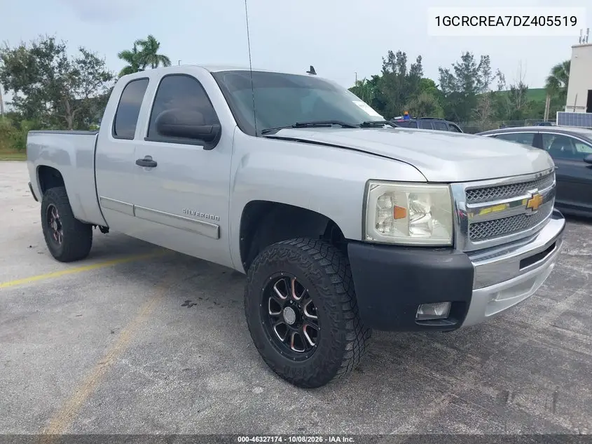 CHEVROLET SILVERADO 2013, VIN 1GCRCREA7DZ405519
