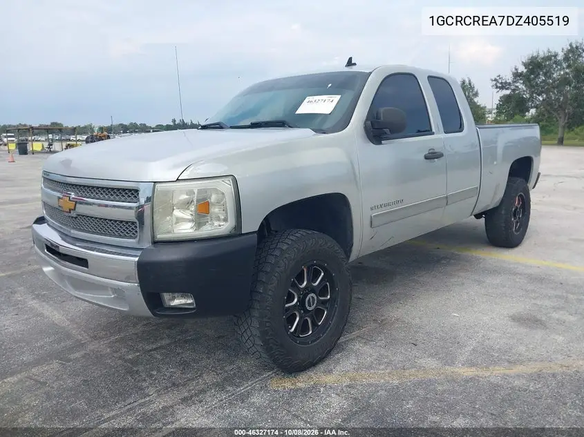 2013 CHEVROLET SILVERADO VIN 1GCRCREA7DZ405519 — фото 2