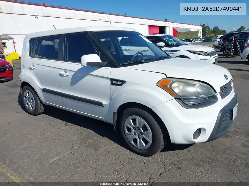KIA SOUL 2013, VIN KNDJT2A52D7490441