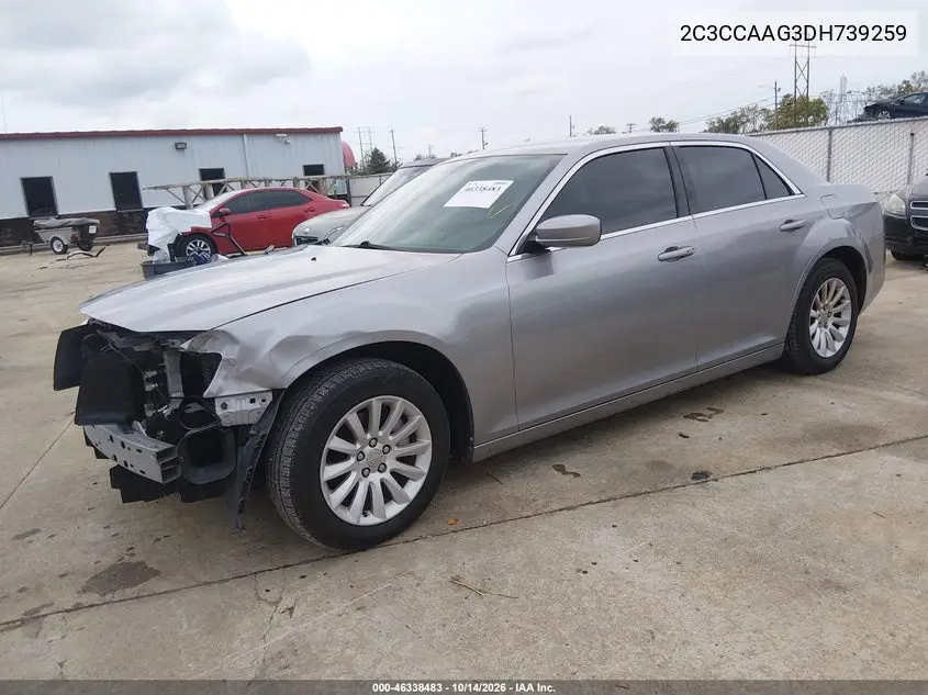 2013 CHRYSLER 300 VIN 2C3CCAAG3DH739259 — фото 3