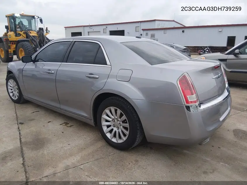 2013 CHRYSLER 300 VIN 2C3CCAAG3DH739259 — фото 4