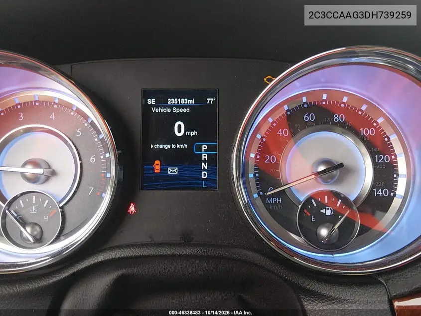 2013 CHRYSLER 300 VIN 2C3CCAAG3DH739259 — фото 8
