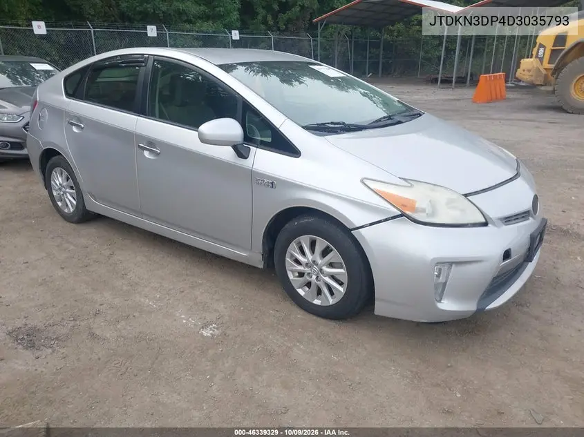 TOYOTA PRIUS 2013, VIN JTDKN3DP4D3035793