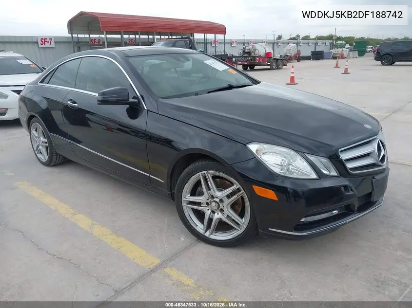 MERCEDES E-KLASSE 2013, VIN WDDKJ5KB2DF188742