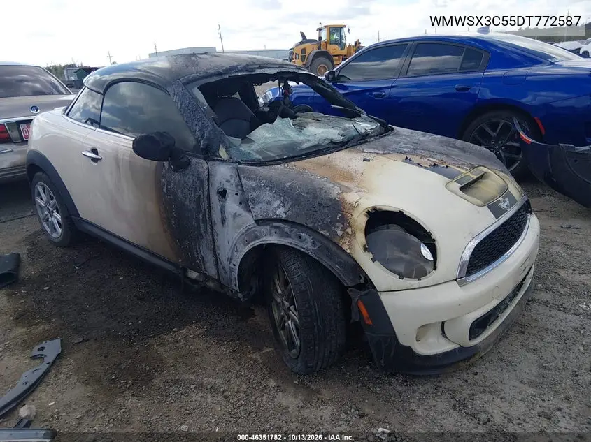 MINI COUPE 2013, VIN WMWSX3C55DT772587