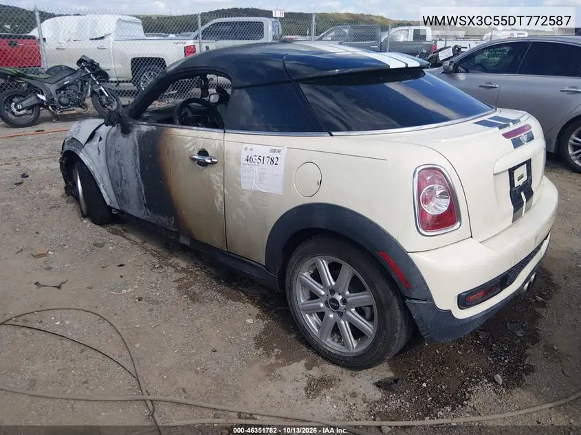2013 MINI COUPE VIN WMWSX3C55DT772587 — фото 3