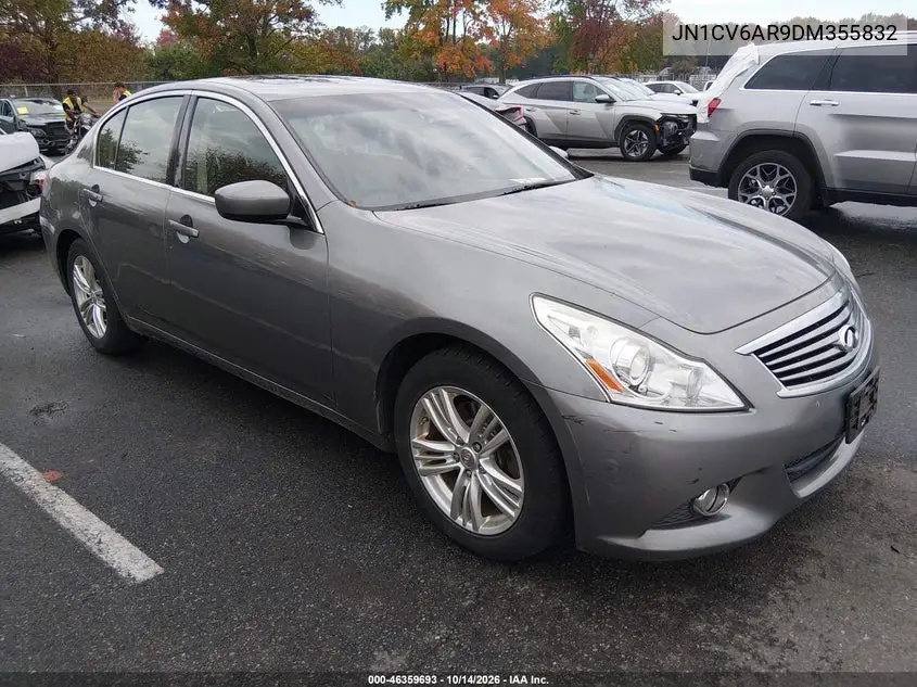 INFINITI G 2013, VIN JN1CV6AR9DM355832