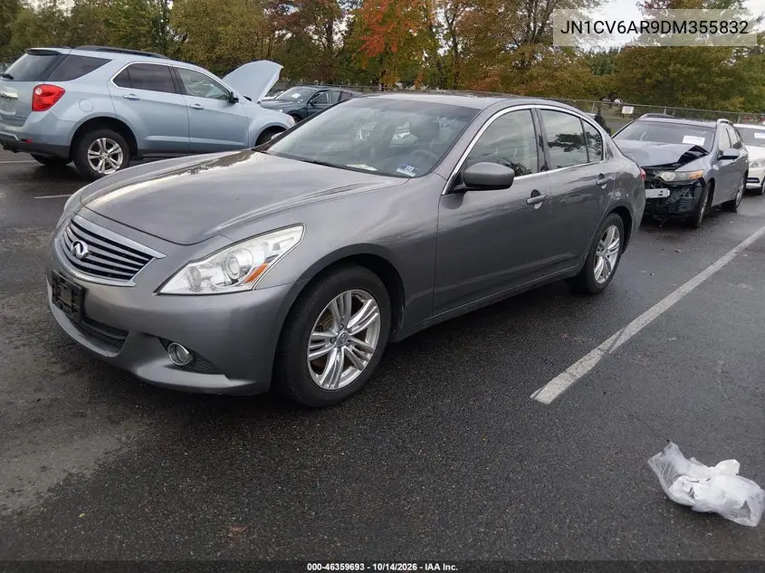 2013 INFINITI G VIN JN1CV6AR9DM355832 — фото 2