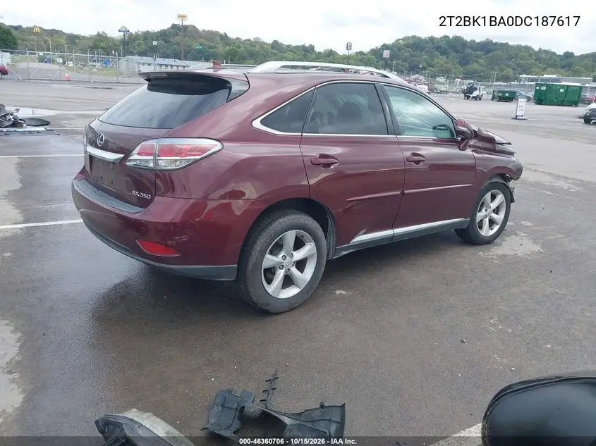 2013 LEXUS RX VIN 2T2BK1BA0DC187617 — фото 4