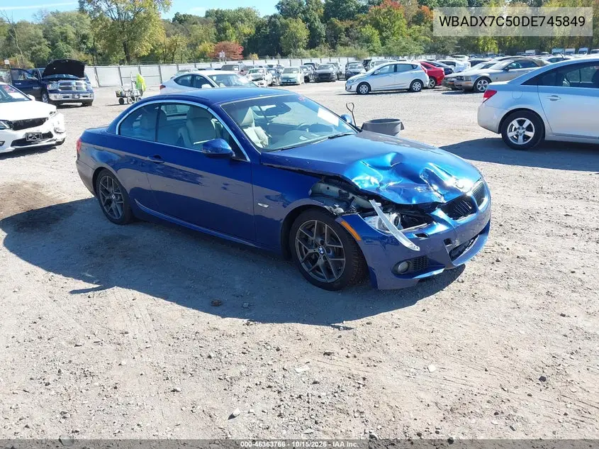 BMW 3ER 2013, VIN WBADX7C50DE745849