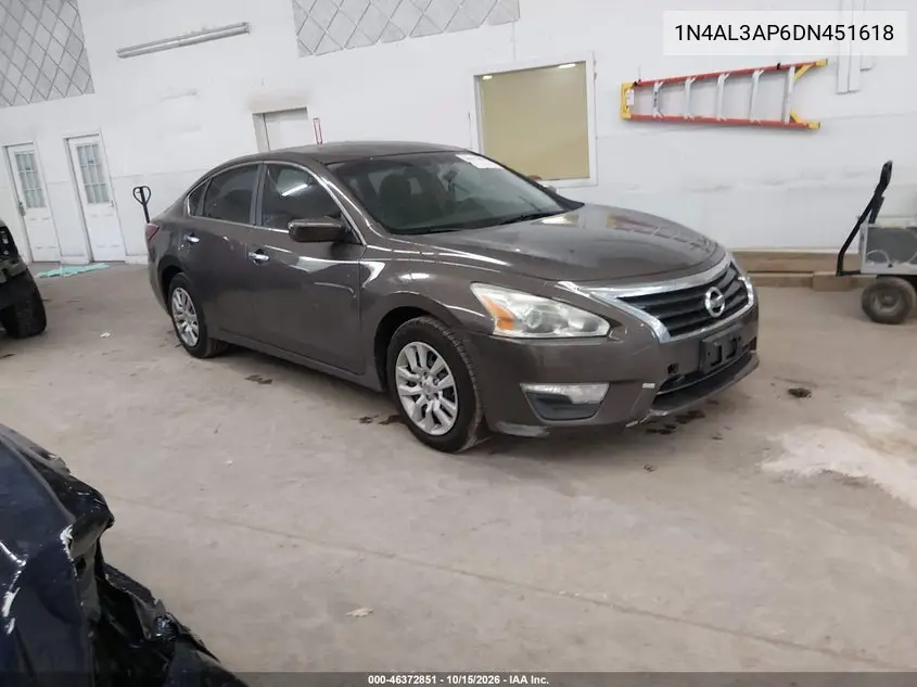NISSAN ALTIMA 2013, VIN 1N4AL3AP6DN451618