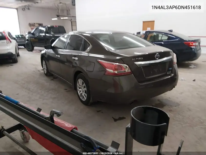 2013 NISSAN ALTIMA VIN 1N4AL3AP6DN451618 — фото 3