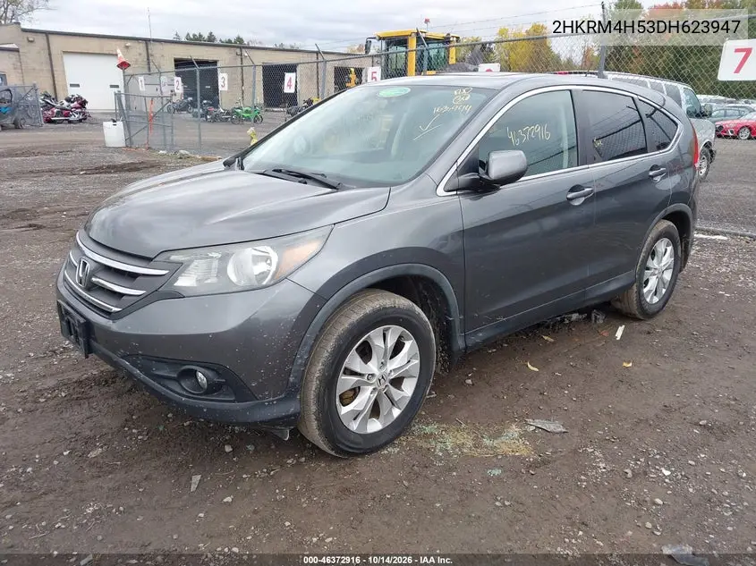 2013 HONDA CR-V VIN 2HKRM4H53DH623947 — фото 2