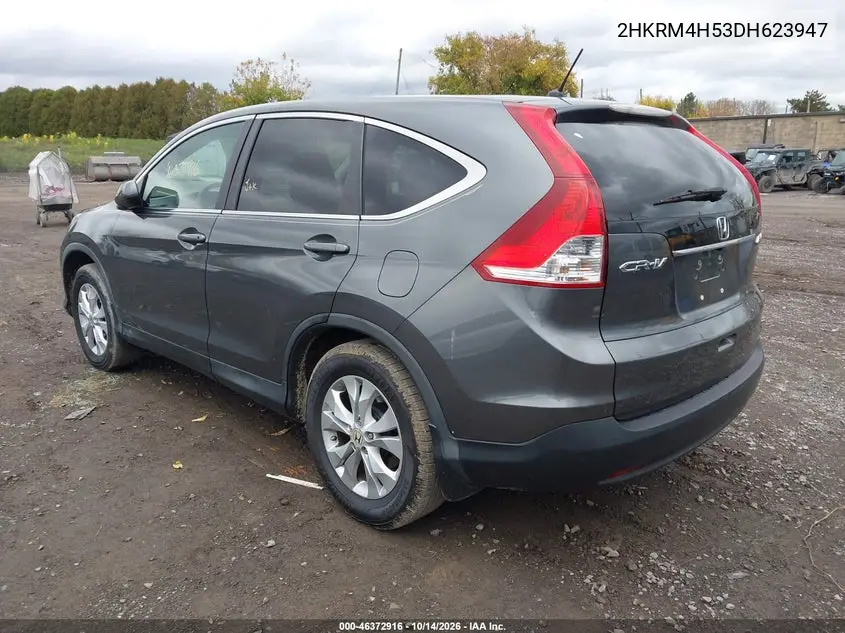 2013 HONDA CR-V VIN 2HKRM4H53DH623947 — фото 3