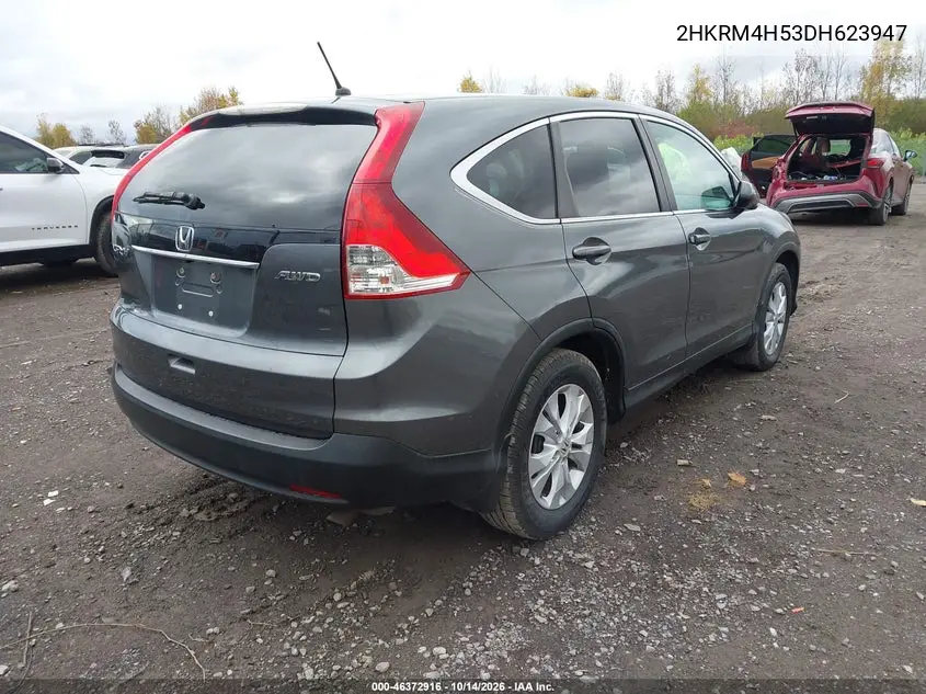 2013 HONDA CR-V VIN 2HKRM4H53DH623947 — фото 4