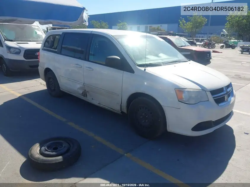 DODGE CARAVAN 2013, VIN 2C4RDGBG4DR506182