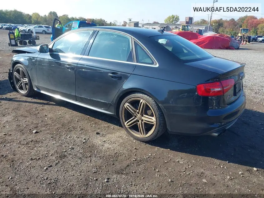 2013 AUDI S4 VIN WAUKGAFL5DA202244 — фото 3