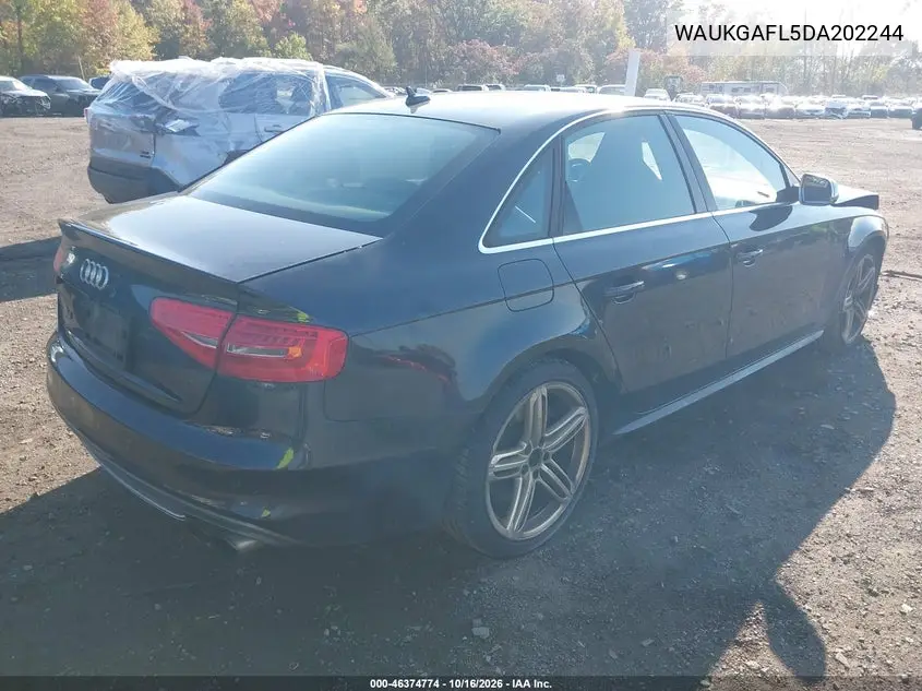2013 AUDI S4 VIN WAUKGAFL5DA202244 — фото 4