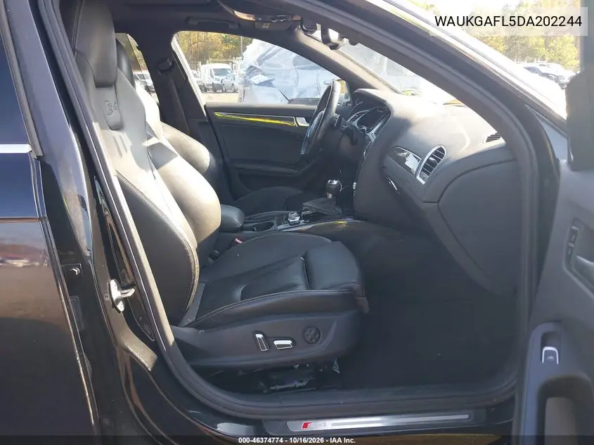 2013 AUDI S4 VIN WAUKGAFL5DA202244 — фото 5