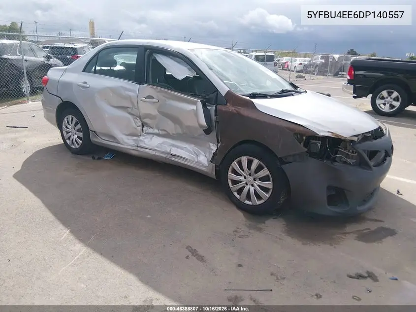 TOYOTA COROLLA 2013, VIN 5YFBU4EE6DP140557