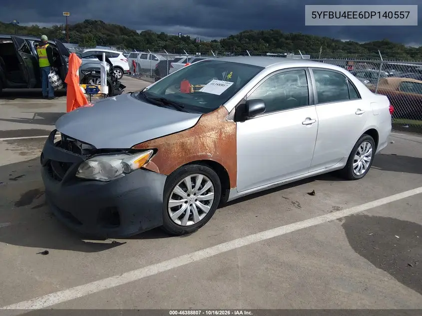 2013 TOYOTA COROLLA VIN 5YFBU4EE6DP140557 — фото 2