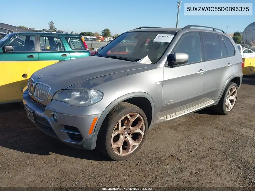 2013 BMW X5 VIN 5UXZW0C55D0B96375 — фото 2