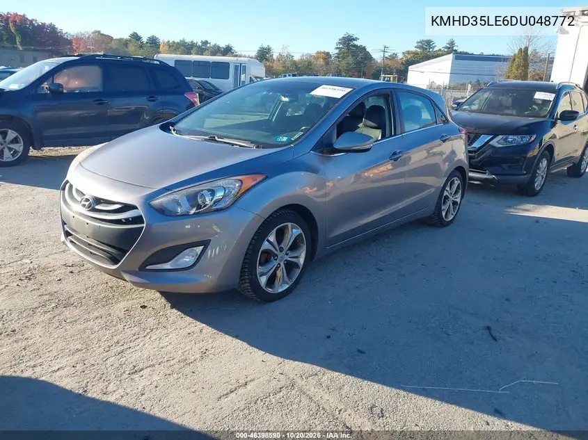 2013 HYUNDAI ELANTRA VIN KMHD35LE6DU048772 — фото 2