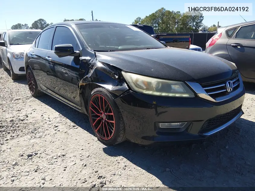 HONDA ACCORD 2013, VIN 1HGCR3F86DA024192