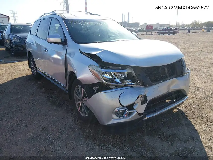 NISSAN PATHFINDER 2013, VIN 5N1AR2MMXDC662672