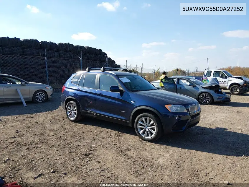 BMW X3 2013, VIN 5UXWX9C55D0A27252