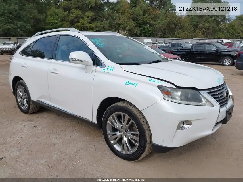 LEXUS RX 2013, VIN 2T2ZK1BAXDC121218