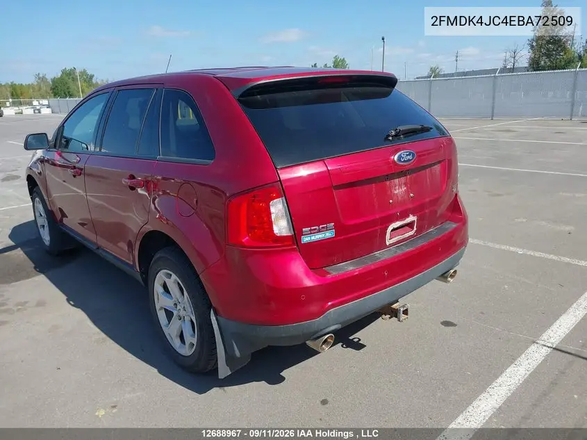 2014 FORD EDGE VIN 2FMDK4JC4EBA72509 — фото 3