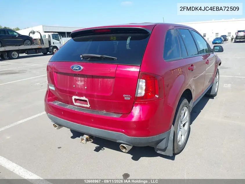 2014 FORD EDGE VIN 2FMDK4JC4EBA72509 — фото 4