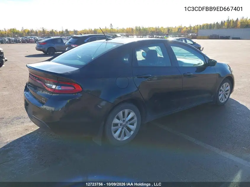2014 DODGE DART VIN 1C3CDFBB9ED667401 — фото 4
