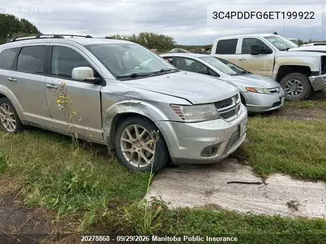 DODGE JOURNEY 2014, VIN 3C4PDDFG6ET199922
