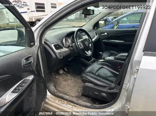 2014 DODGE JOURNEY VIN 3C4PDDFG6ET199922 — фото 5