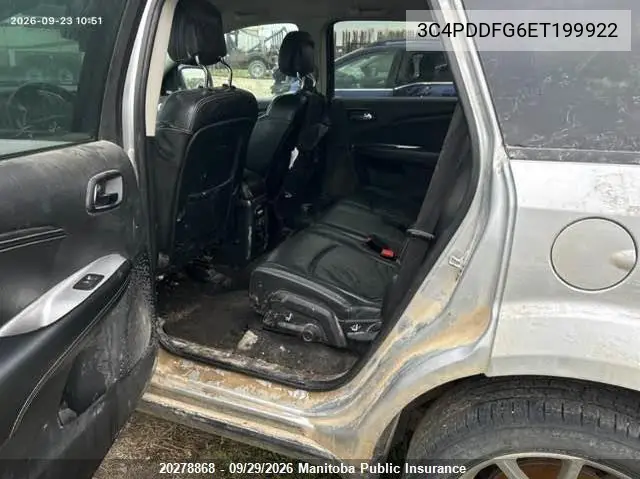 2014 DODGE JOURNEY VIN 3C4PDDFG6ET199922 — фото 8