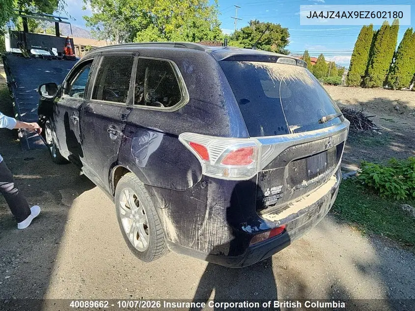 2014 MITSUBISHI OUTLANDER VIN JA4JZ4AX9EZ602180 — фото 3