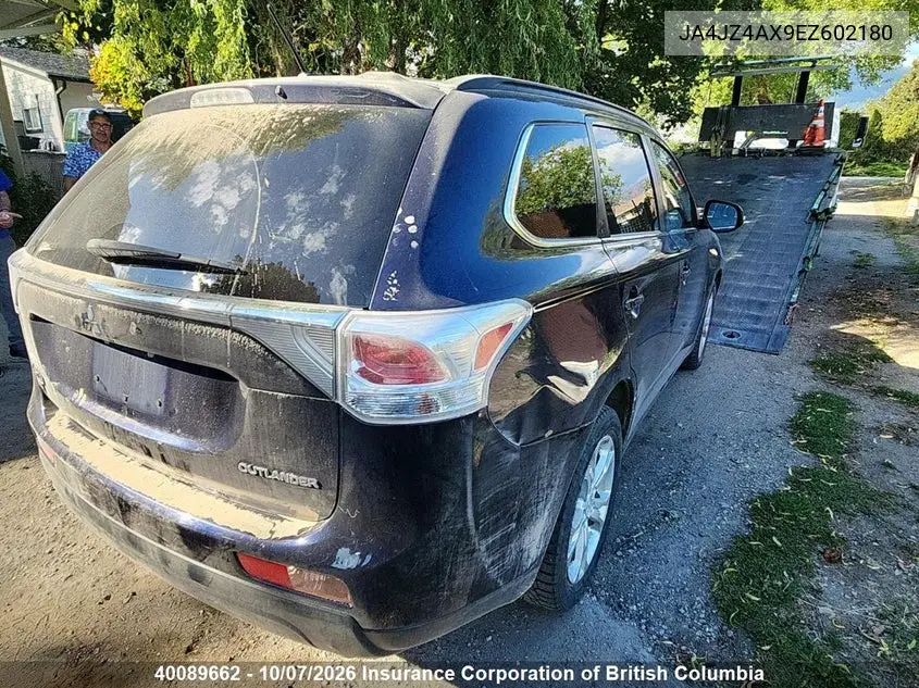 2014 MITSUBISHI OUTLANDER VIN JA4JZ4AX9EZ602180 — фото 4