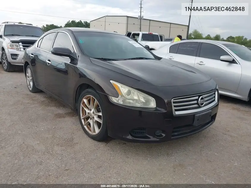 NISSAN MAXIMA 2014, VIN 1N4AA5AP3EC462848