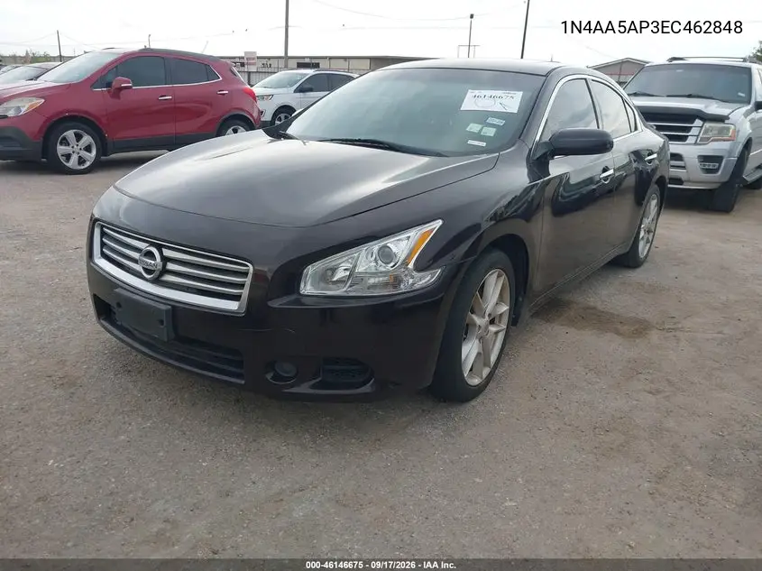 2014 NISSAN MAXIMA VIN 1N4AA5AP3EC462848 — фото 2