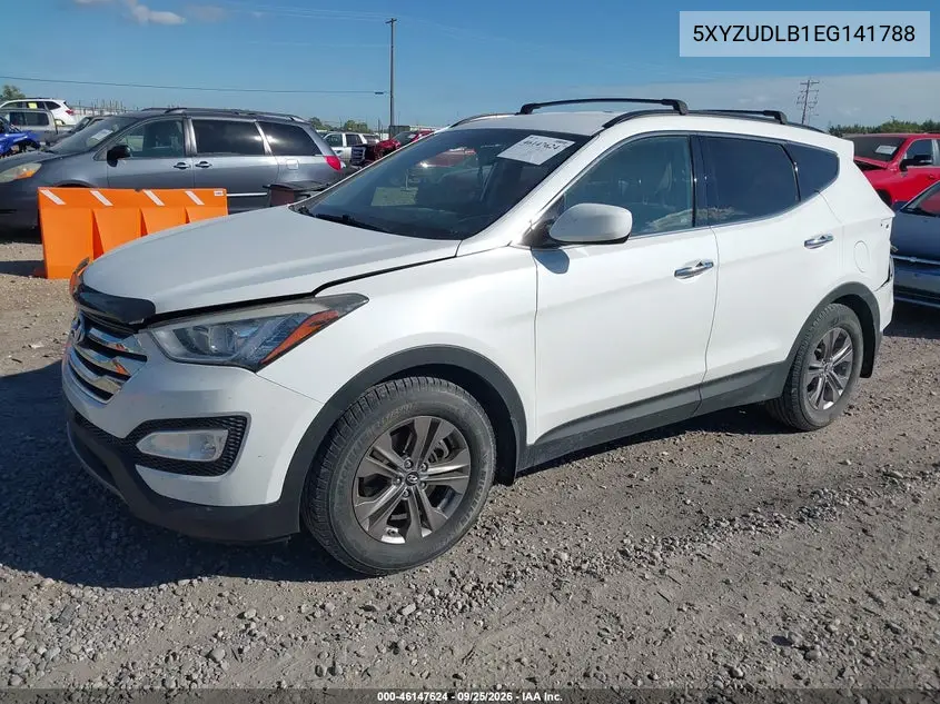 2014 HYUNDAI SANTA FE VIN 5XYZUDLB1EG141788 — фото 2